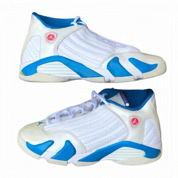 RARE 2011 Air Jordan 14 Retro Neptune Blue Size 7.5 - Picture 1 of 15